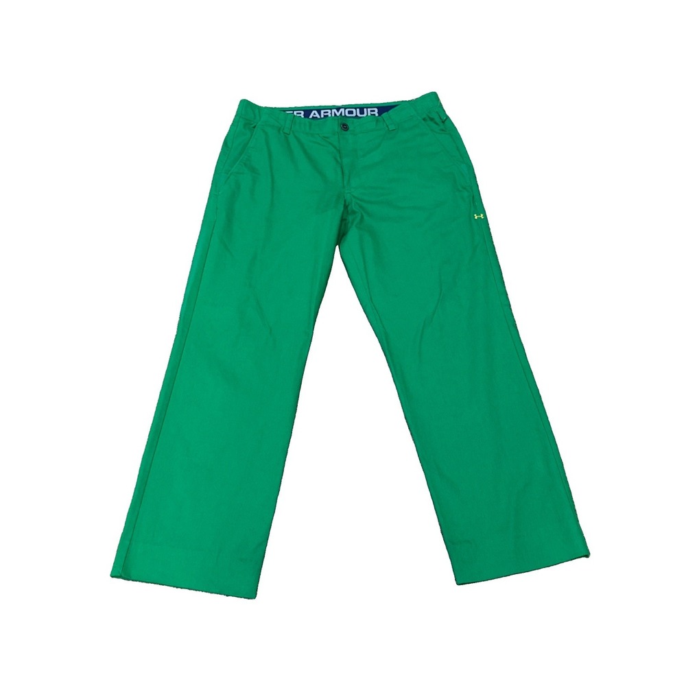 Notre Dame Fighting Irish Under Armour Athletic Golf Pants Mens Size 36x32 Green